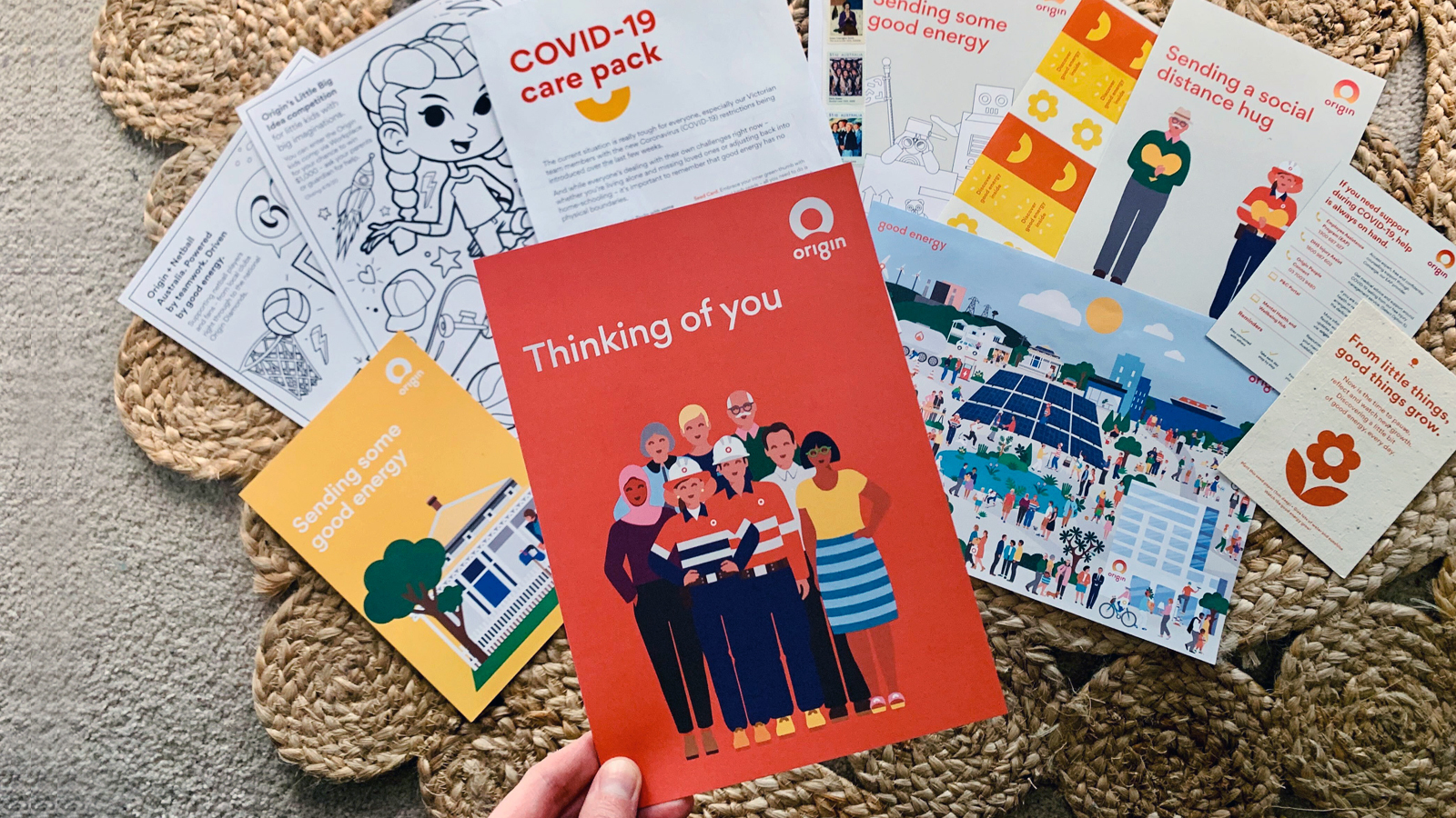 COVID-19 care packs for our Victorian team