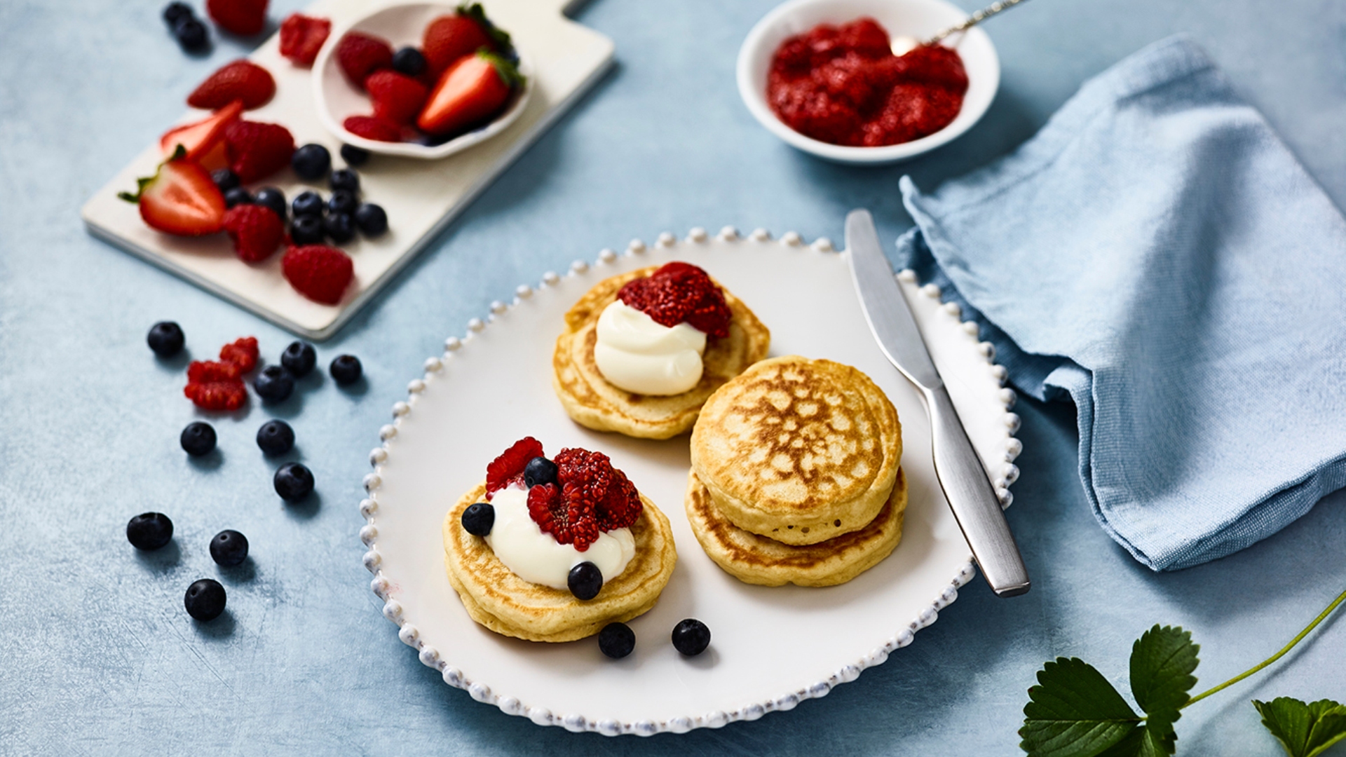 Crumpets with chia strawberry jam&nbsp;recipe