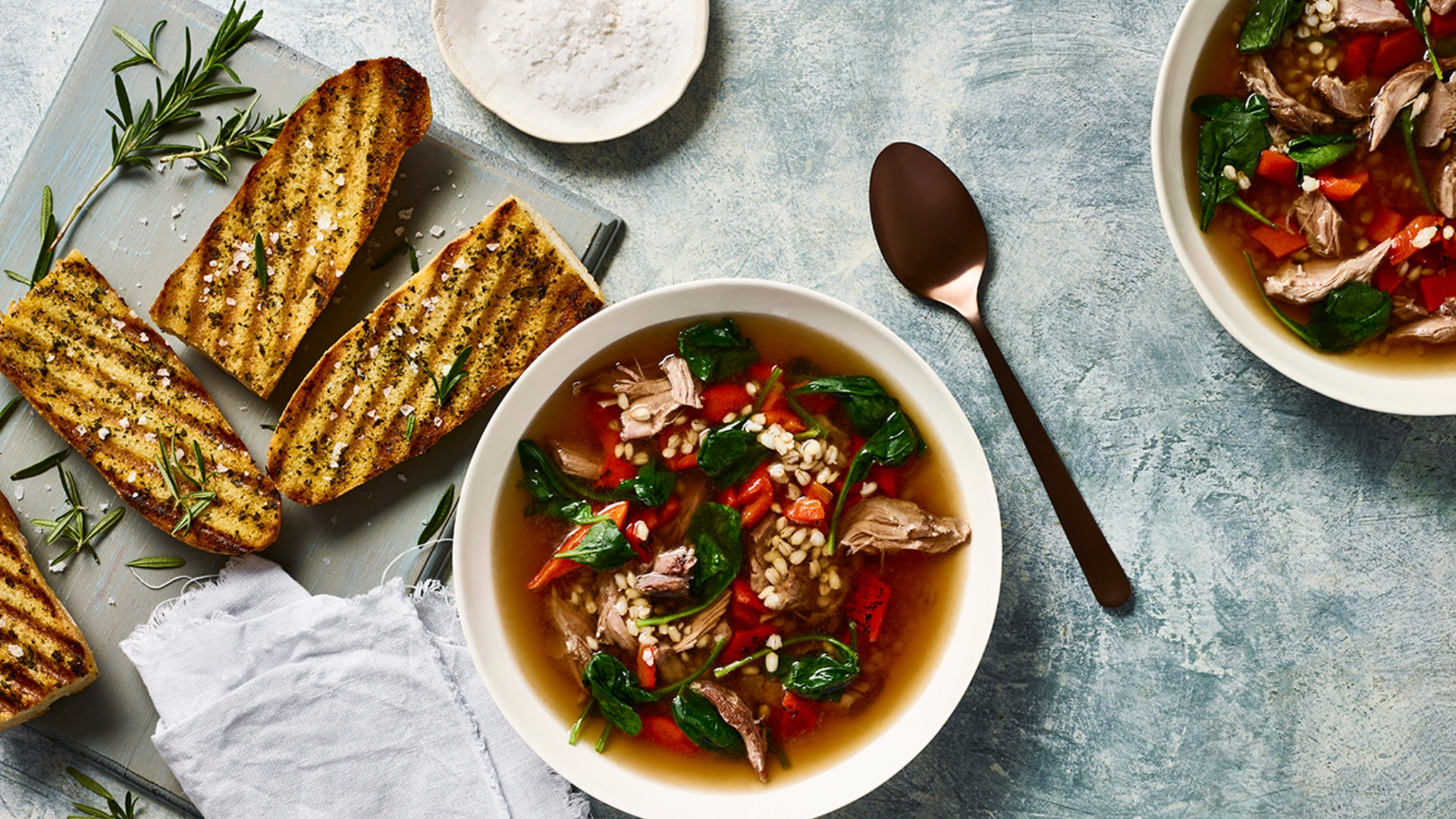 Lamb & Barley Soup With Bruschetta&nbsp;Recipe
