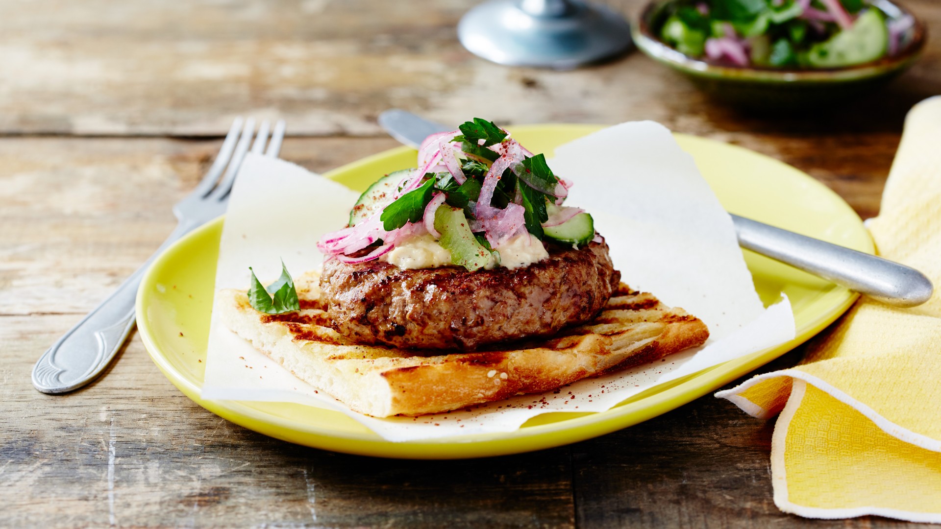 Middle Eastern lamb burger&nbsp;recipe