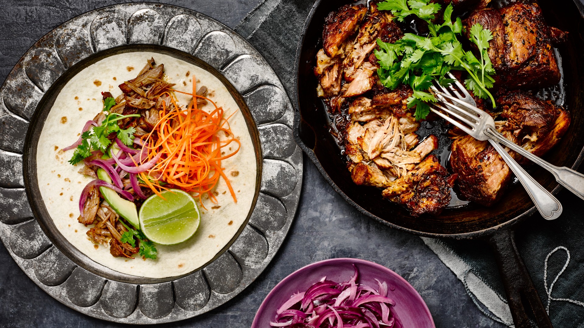 Pulled pork tortillas&nbsp;recipe