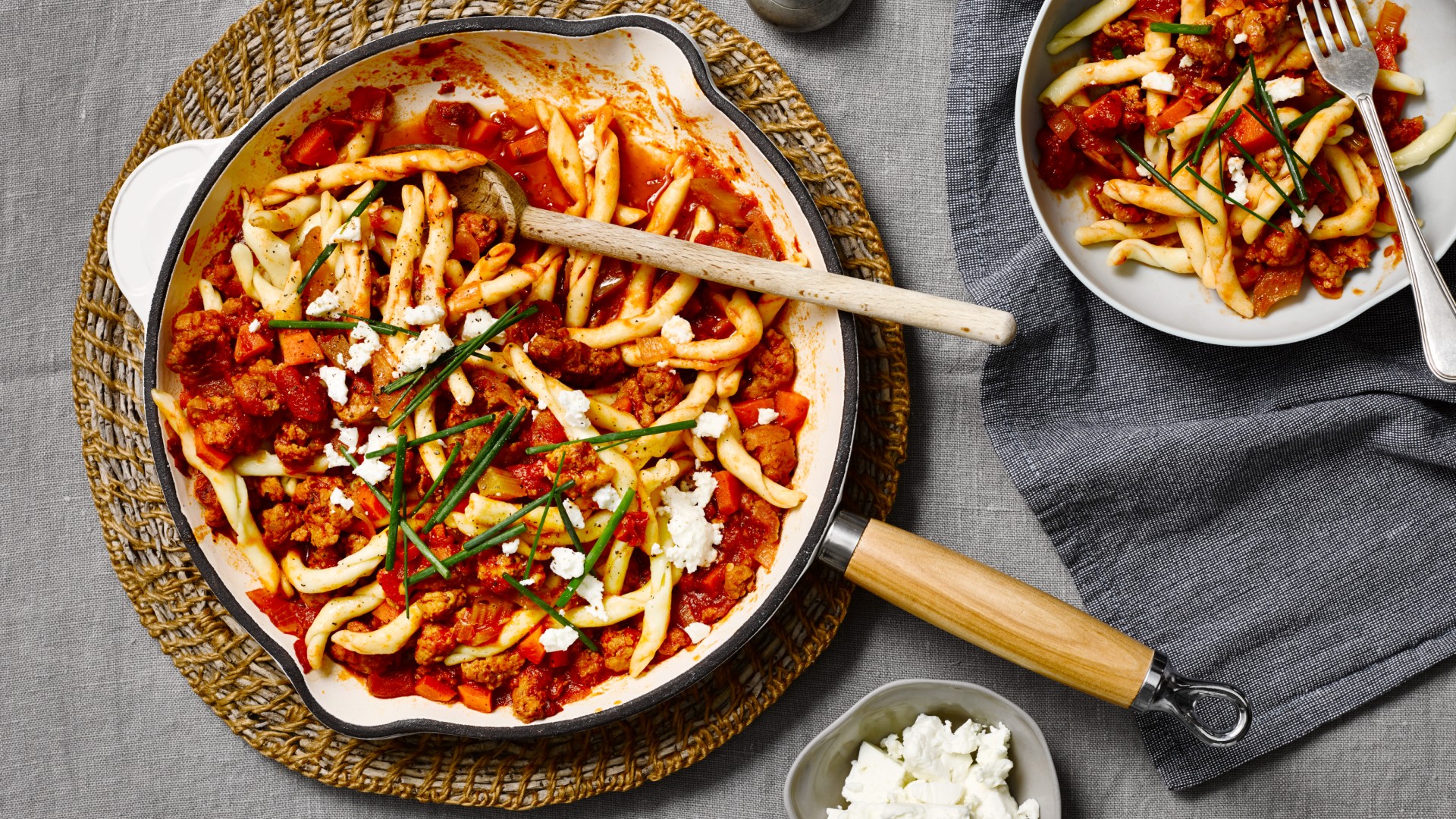 Spicy sausage pasta&nbsp;recipe