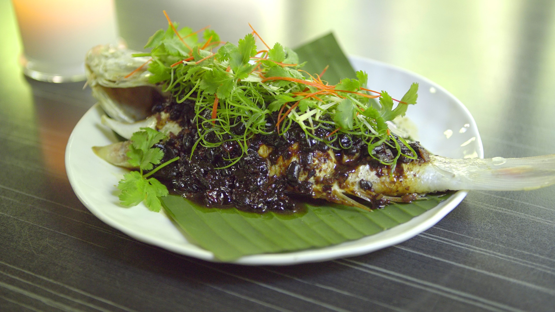 Whole steamed fish with black bean&nbsp;recipe