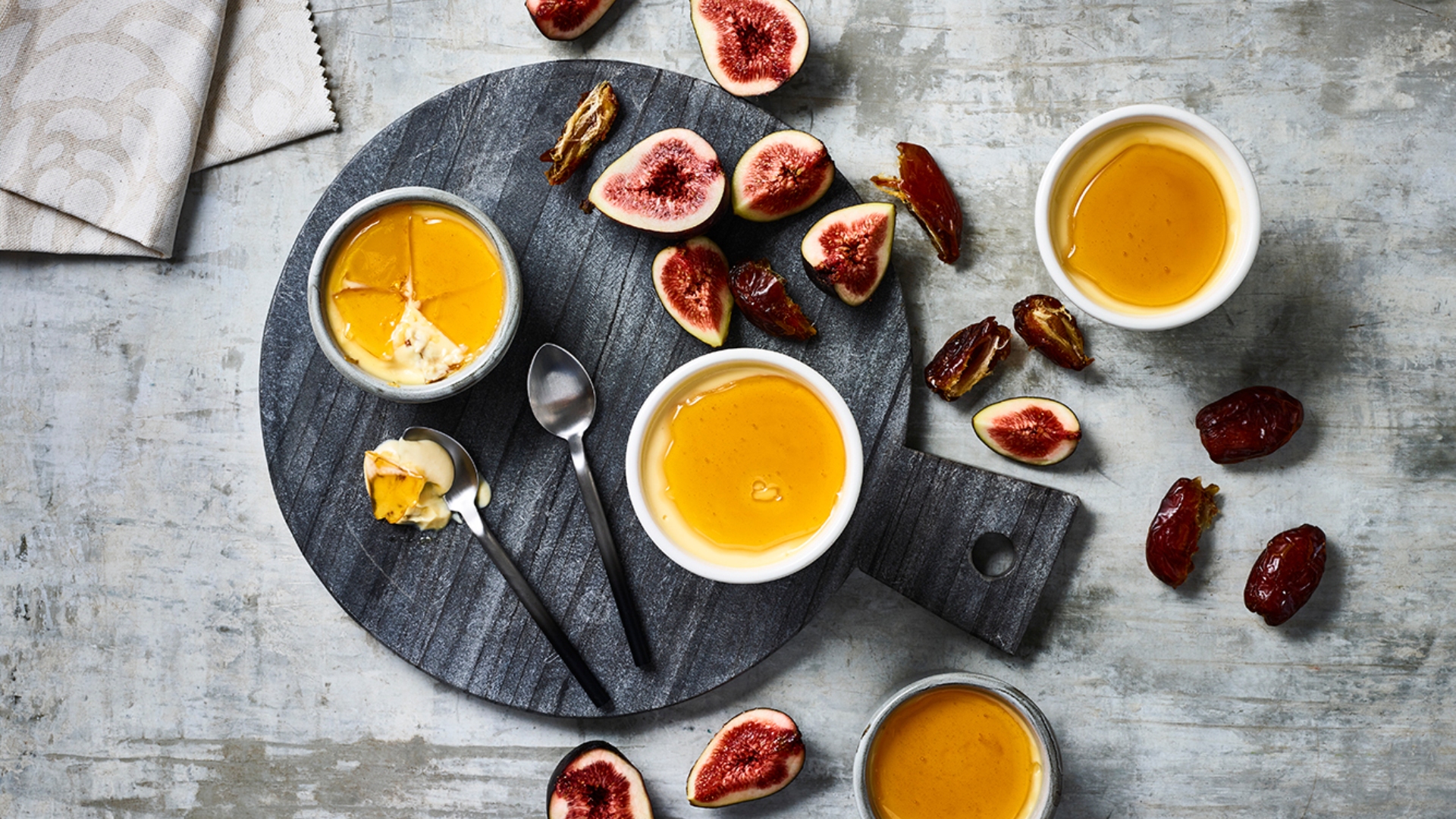 Caramel and date creams&nbsp;recipe