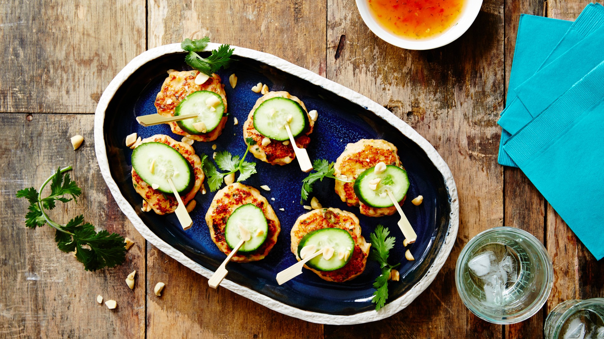 BBQ Thai fishcakes with cucumber&nbsp;recipe