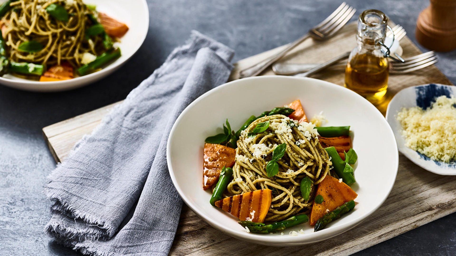 Vegetable pesto pasta&nbsp;recipe